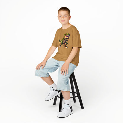 Pixel Dinosaur Kids T-Shirt – Retro Pixel T-Rex Gamer Tee