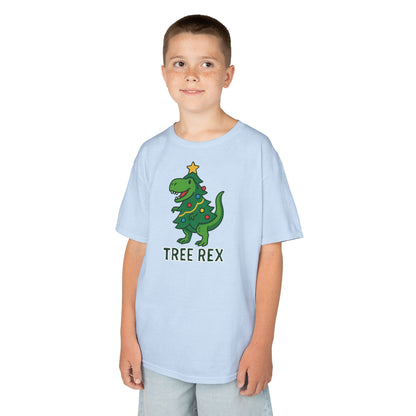Tree Rex Kids’ Christmas T-Shirt – Cute Dino Holiday Tee