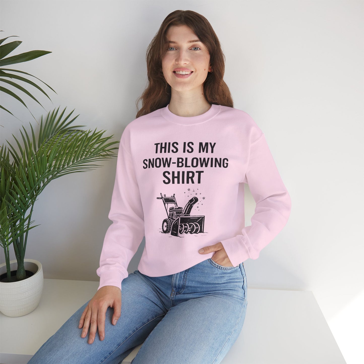 This Is My Snow-Blowing Sweatshirt – Funny Winter Chore Pullover