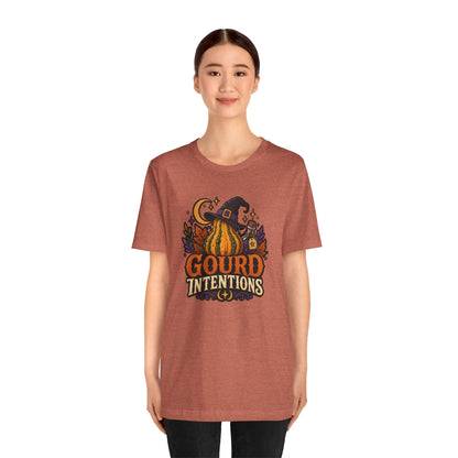 Gourd Intentions T-Shirt – Funny Witchy Fall Pumpkin Tee