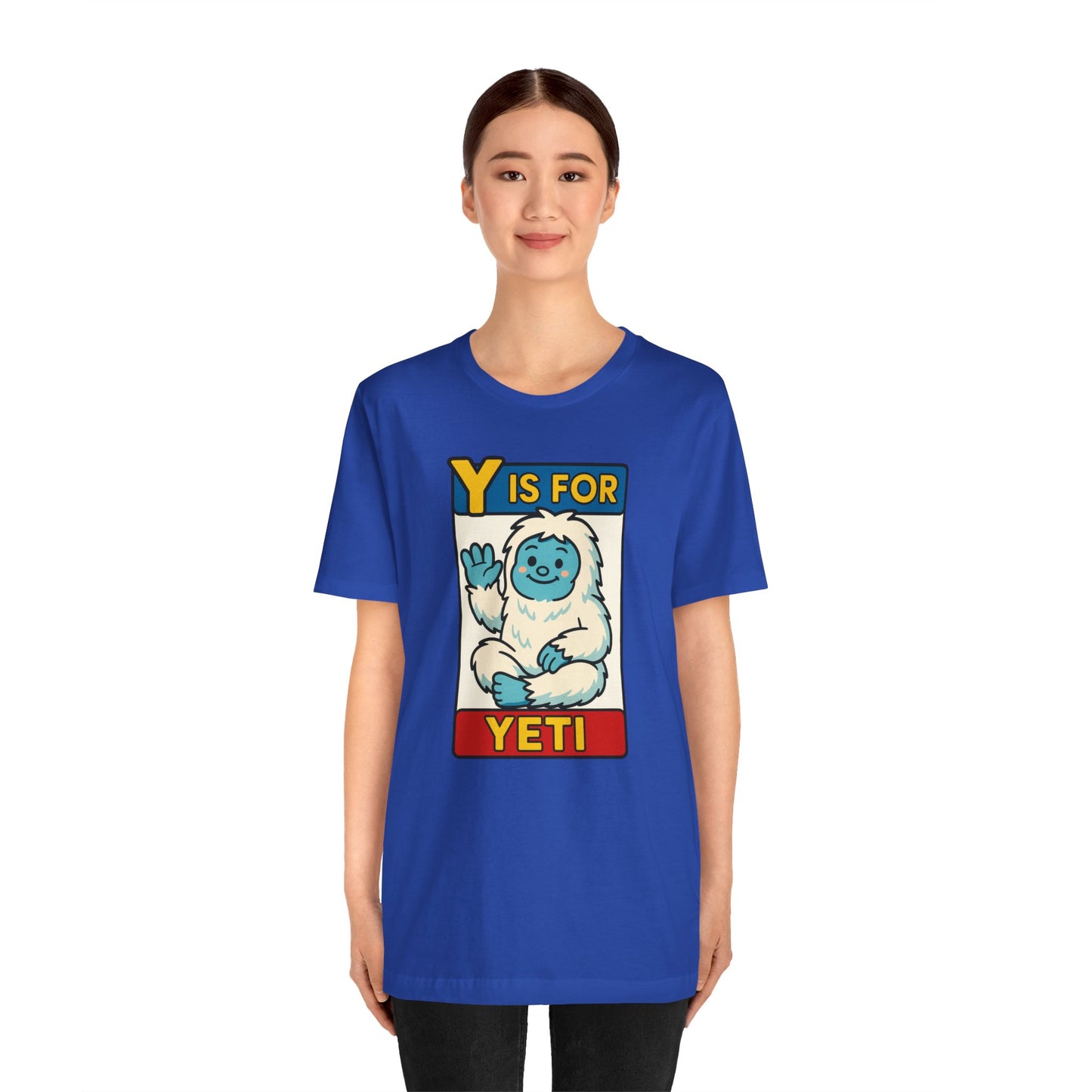 Y Is for Yeti T-Shirt – Cute Winter Monster Tee from the Monster Alphabet Series