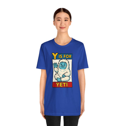 Y Is for Yeti T-Shirt – Cute Winter Monster Tee from the Monster Alphabet Series