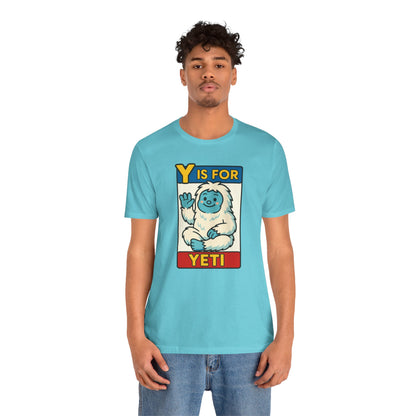 Y Is for Yeti T-Shirt – Cute Winter Monster Tee from the Monster Alphabet Series