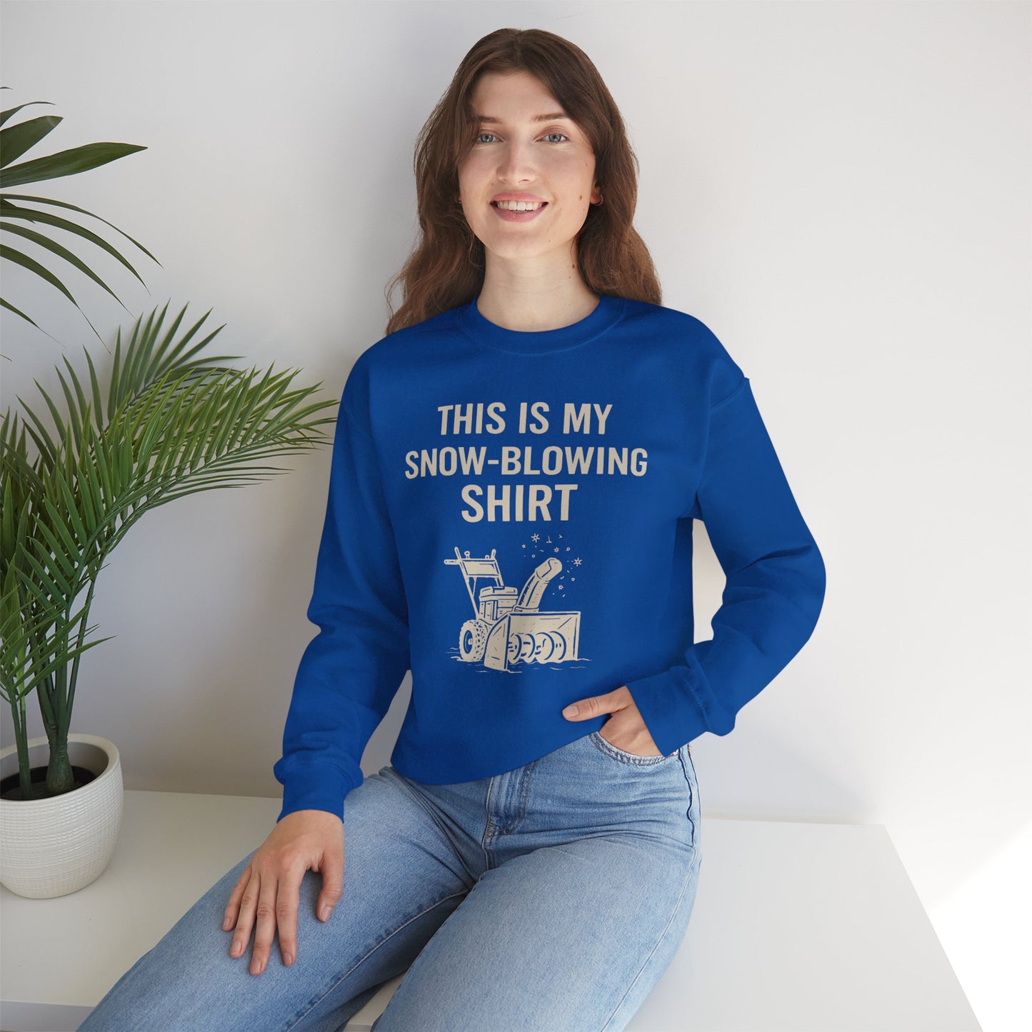This Is My Snow-Blowing Sweatshirt – Funny Winter Chore Pullover