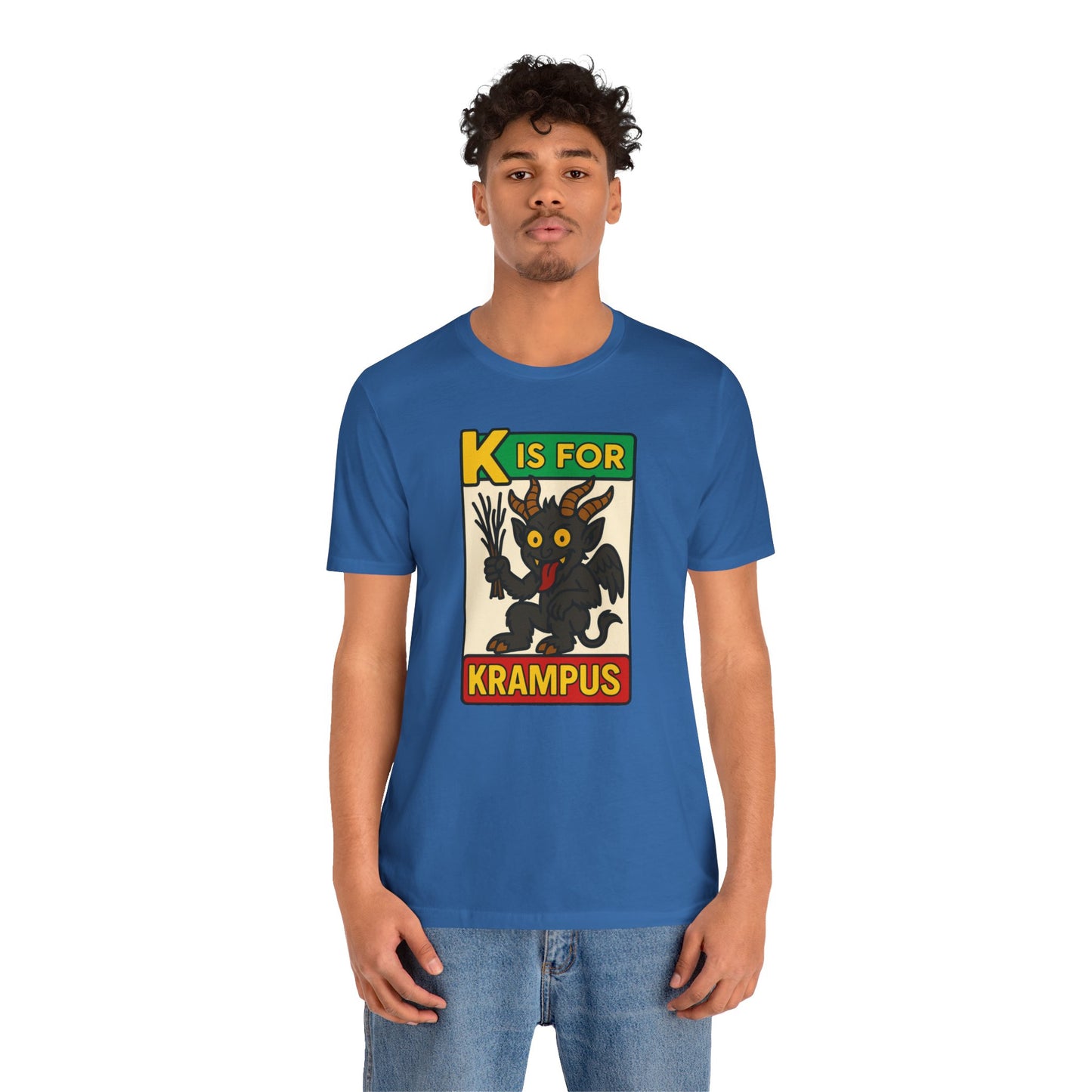 Krampus Alphabet Tee - "K is for Krampus" Holiday Graphic T-Shirt