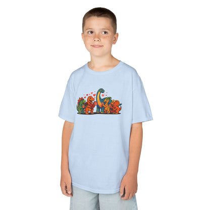 Kids Dinosaur Valentines T-Shirt – Cute Valentine’s Day Dino Tee