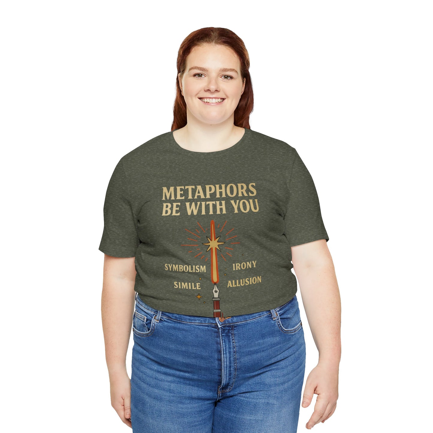 Metaphors Be With You T-Shirt – Inspired by Sci-Fi & Lit Class Heroes