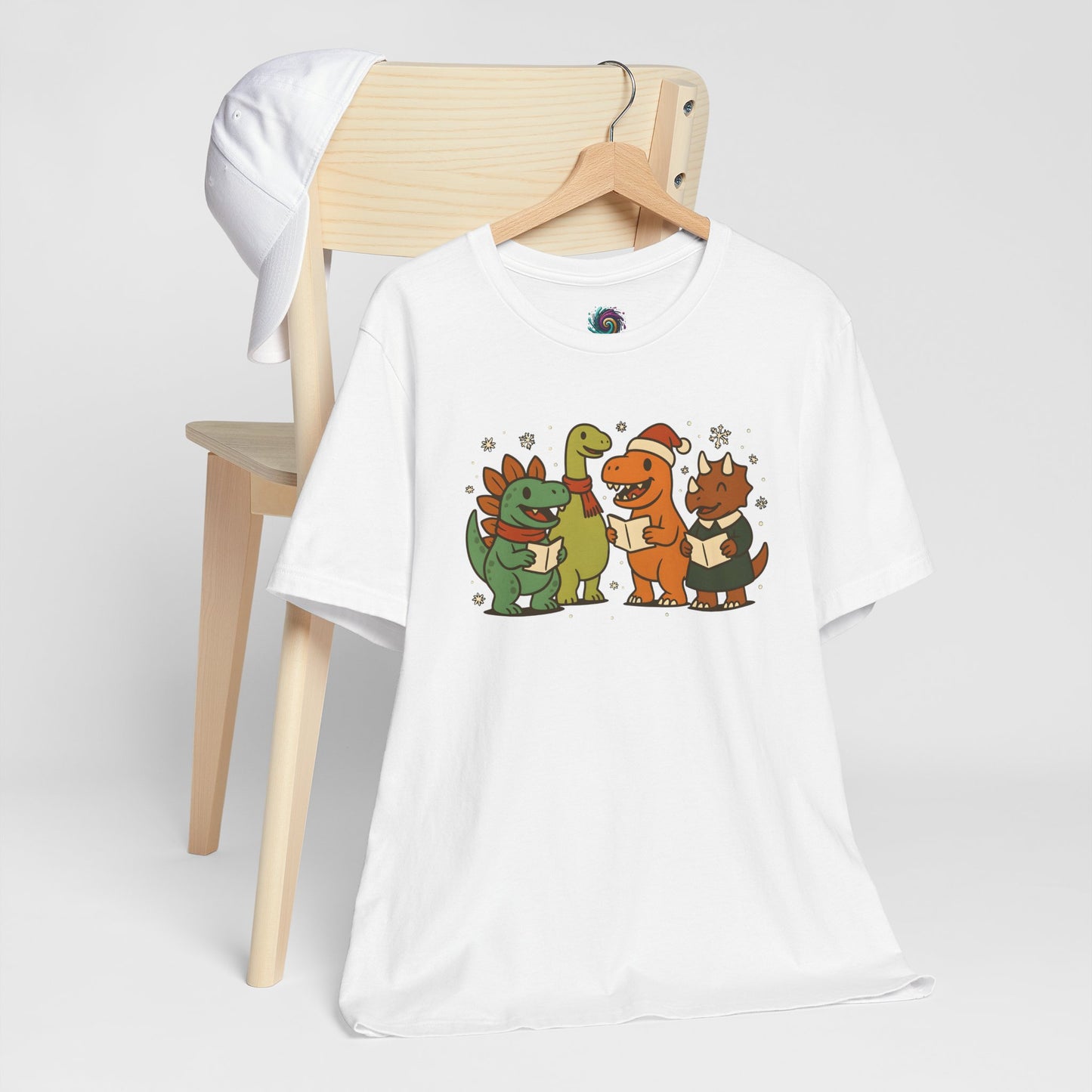 Dinosaur Carolers T-Shirt – Cute Dino Christmas Singing Tee