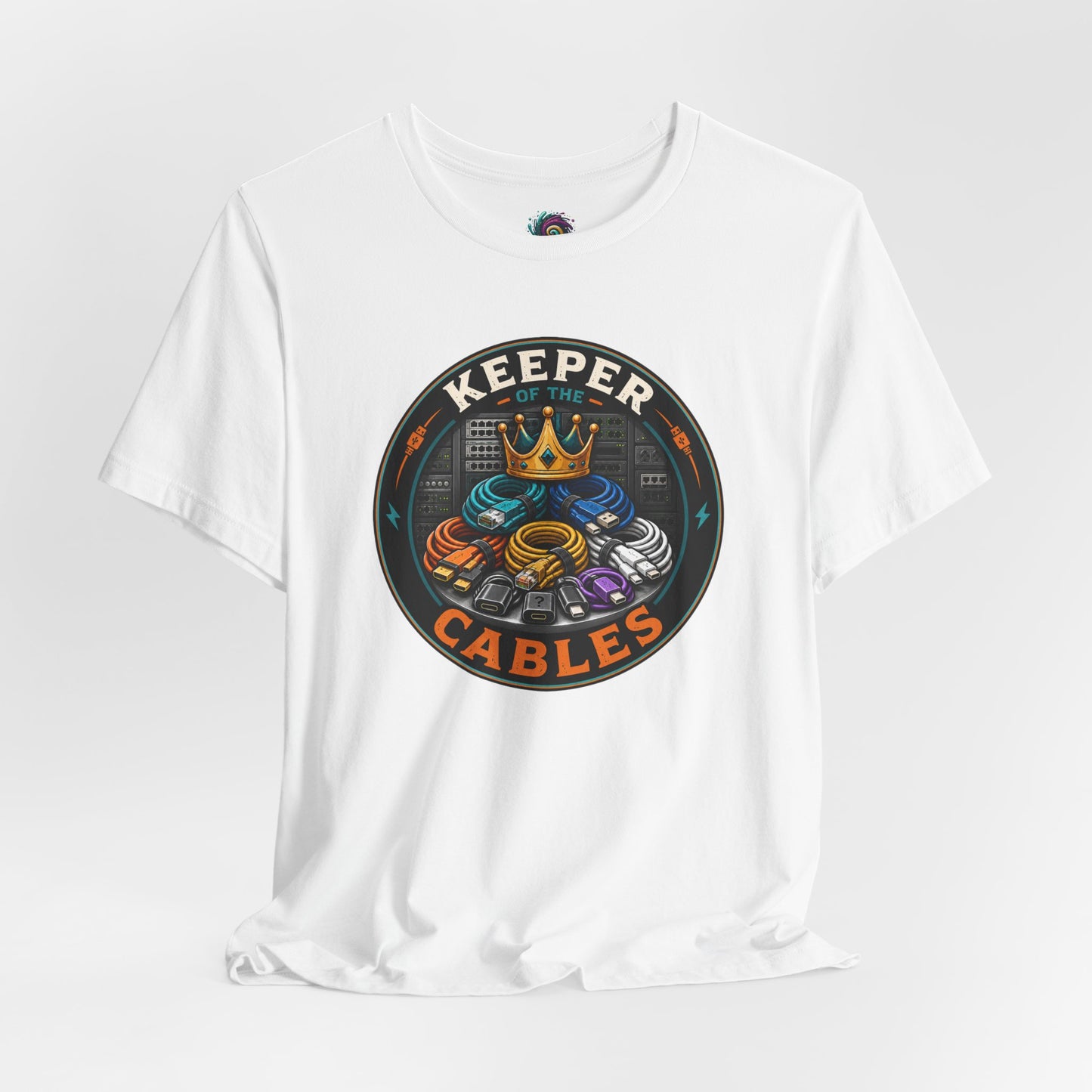 Keeper of the Cables T-Shirt – Funny Tech Dad Cable Tee