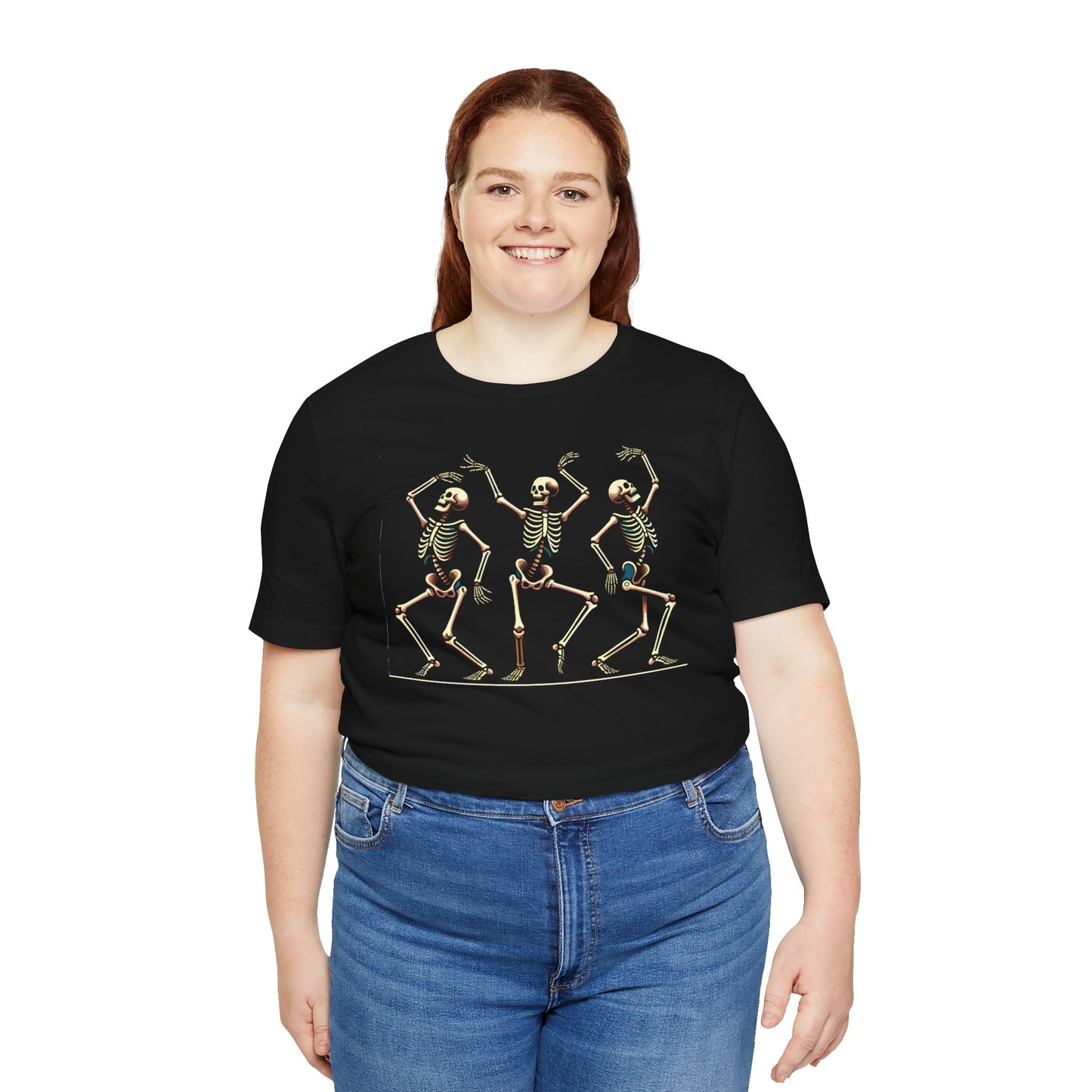 Dancing Skeleton T-Shirt – Funny Halloween Skeleton Shirt for Spooky Season