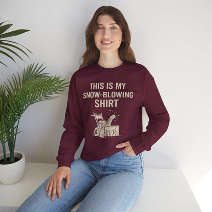 This Is My Snow-Blowing Sweatshirt – Funny Winter Chore Pullover