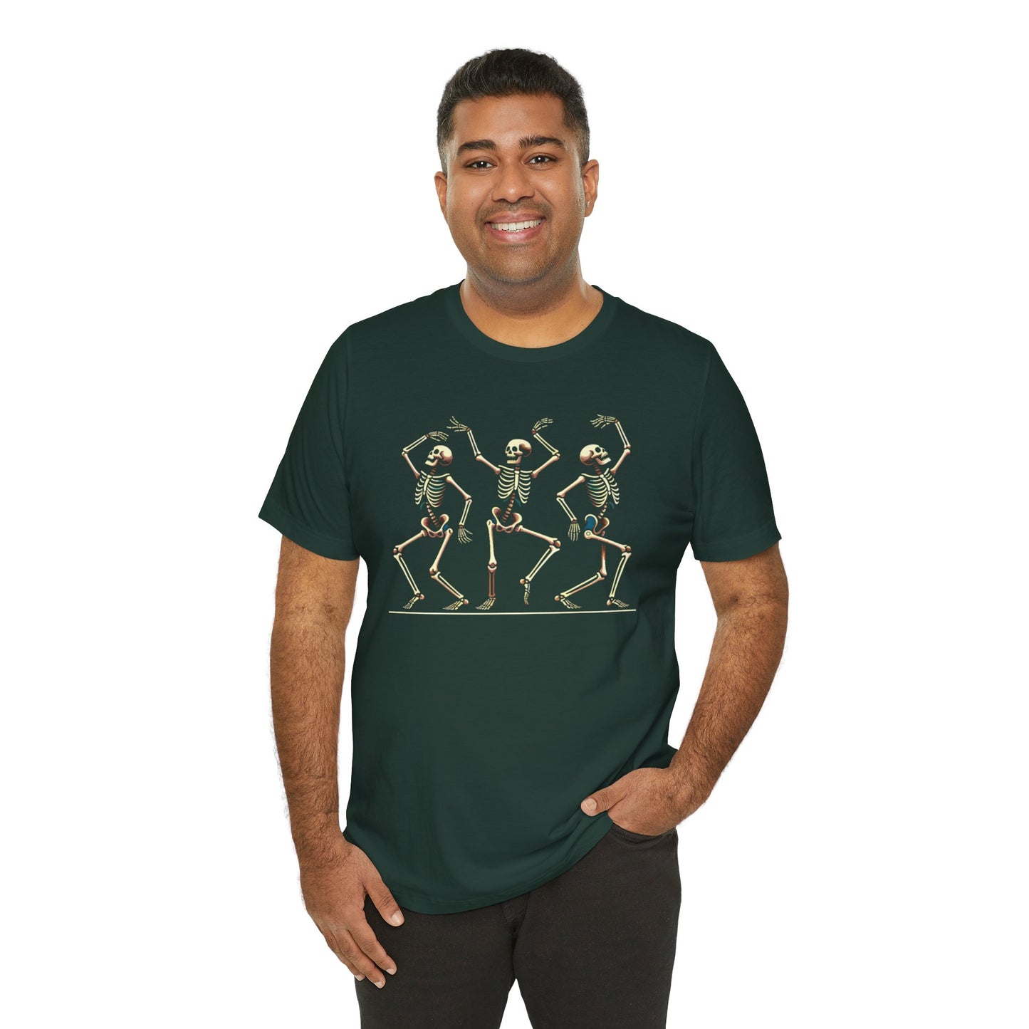 Dancing Skeleton T-Shirt – Funny Halloween Skeleton Shirt for Spooky Season