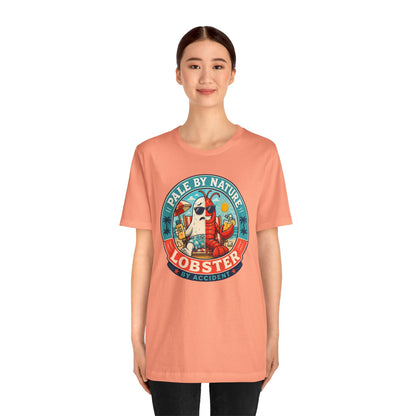 Pale by Nature Lobster by Accident T-Shirt – Funny Sunburn Summer Graphic Tee
