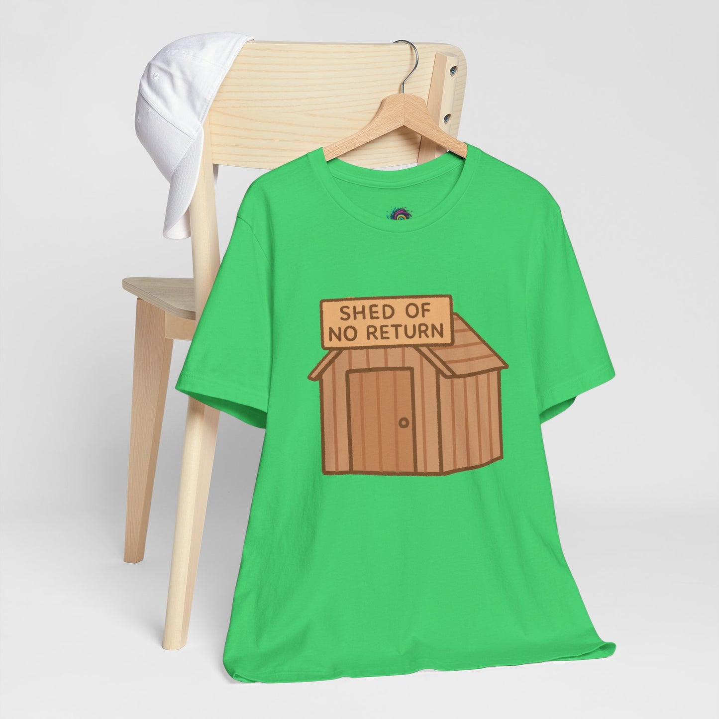 Shed of No Return T-Shirt – Meme & DIY Gardening Humor Tee