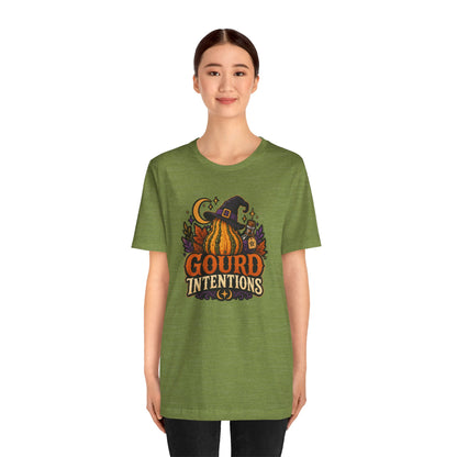 Gourd Intentions T-Shirt – Funny Witchy Fall Pumpkin Tee