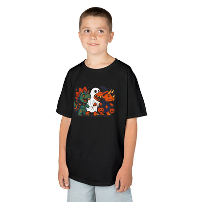 Kids Halloween Dino Squad T-Shirt – Cute Trick-or-Treat Dino Tee