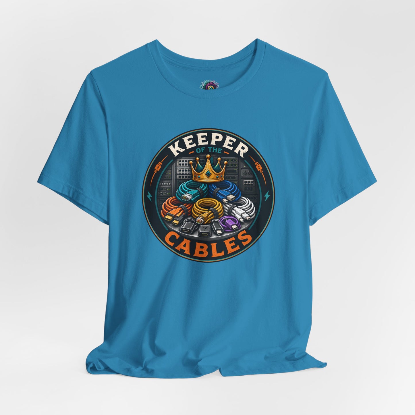 Keeper of the Cables T-Shirt – Funny Tech Dad Cable Tee
