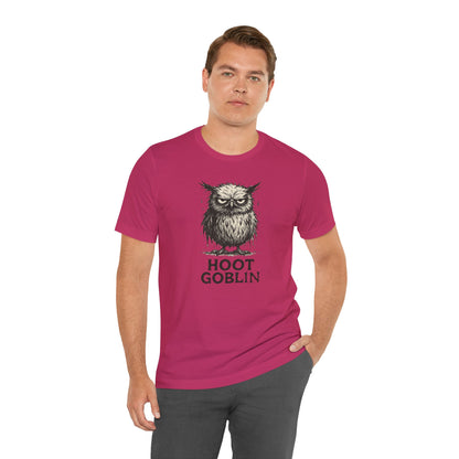 Hoot Goblin T-Shirt – Funny Owl Tee for Night Owls & Mischief Makers