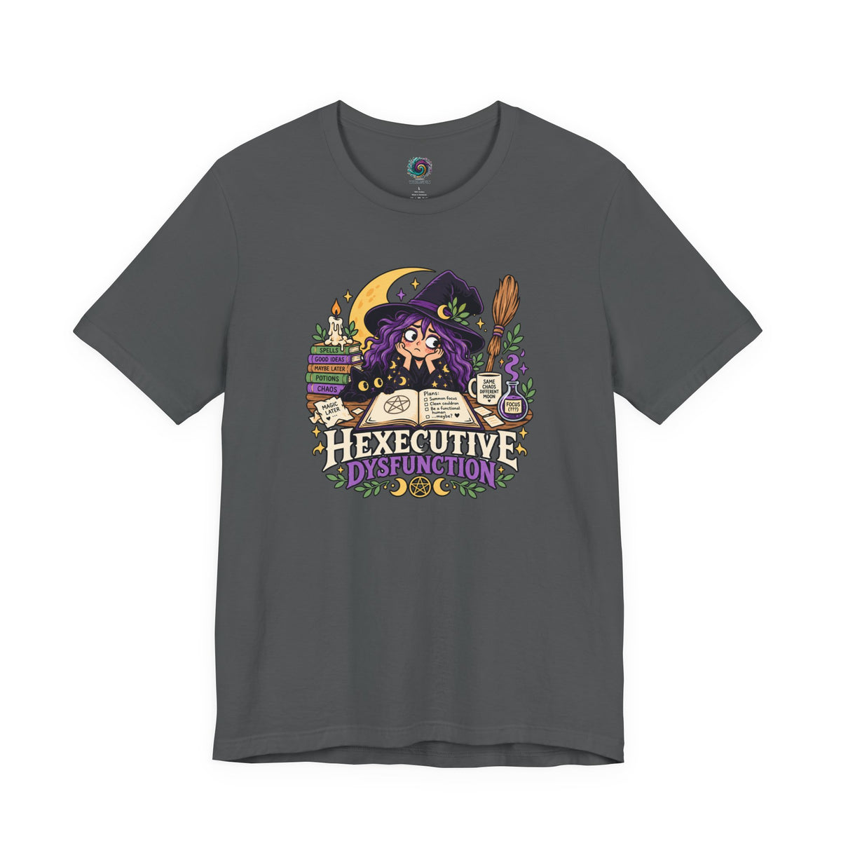 Hexecutive Dysfunction T-Shirt - Funny Witchy ADHD Humor Tee