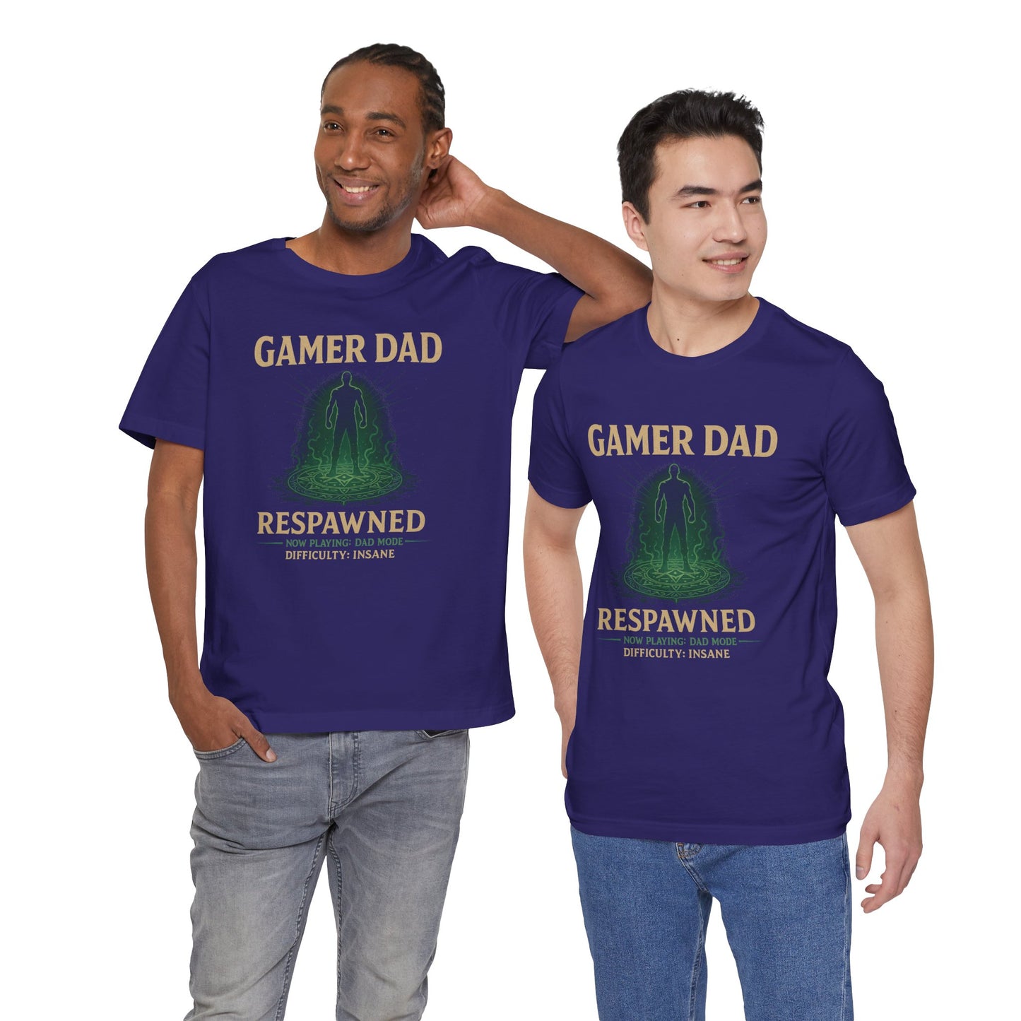Gamer Dad Respawned T-Shirt – Funny New Fatherhood Gaming Tee