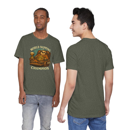 World Napping Champion T-Shirt – Funny Sloth Nap Tee