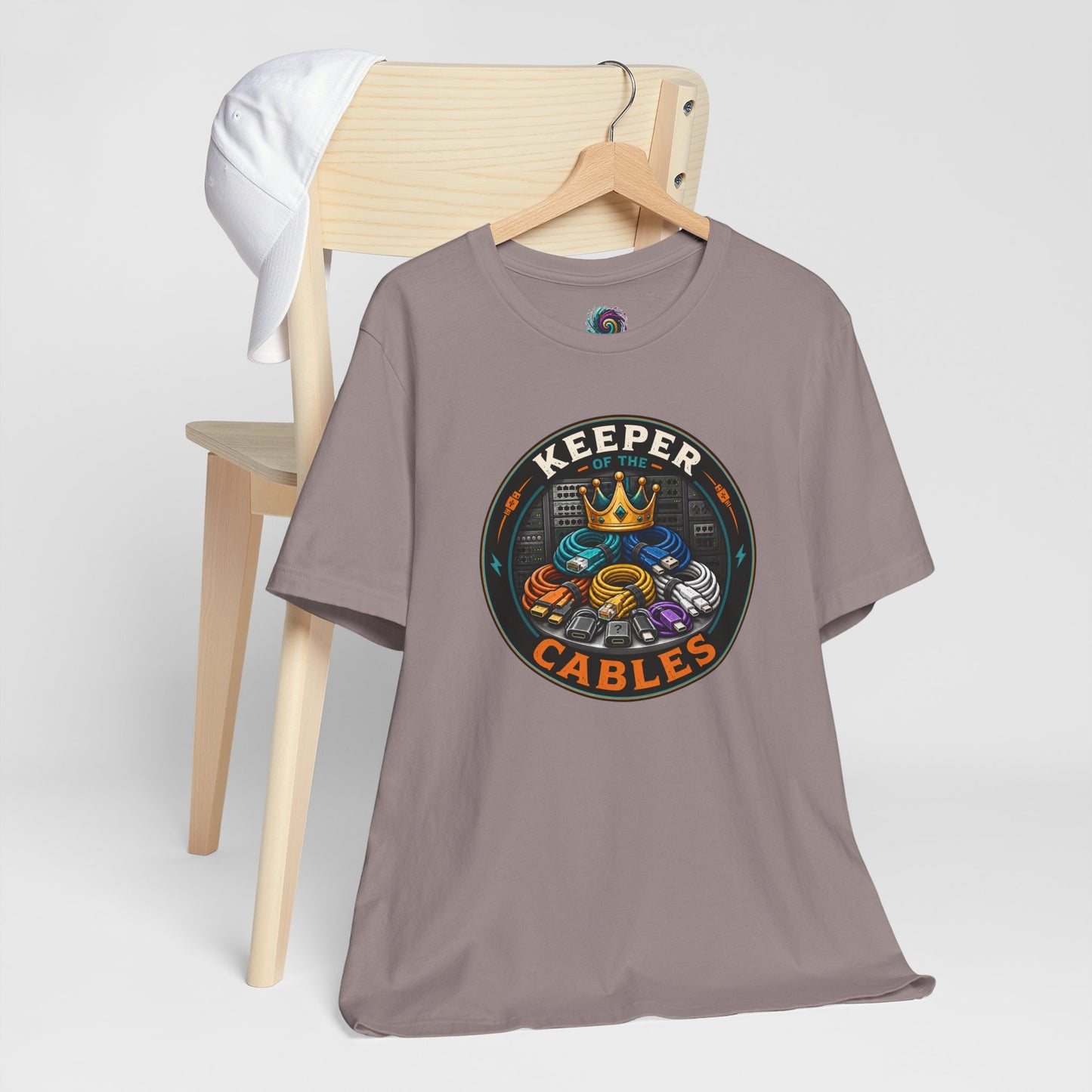 Keeper of the Cables T-Shirt – Funny Tech Dad Cable Tee