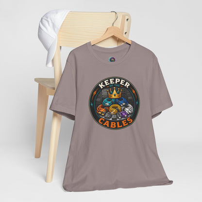 Keeper of the Cables T-Shirt – Funny Tech Dad Cable Tee