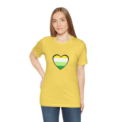 Gender Neutral Pride Flag Heart T-Shirt – Unisex LGBTQ+ Graphic Tee - WhimSpin - https://whimspin.com