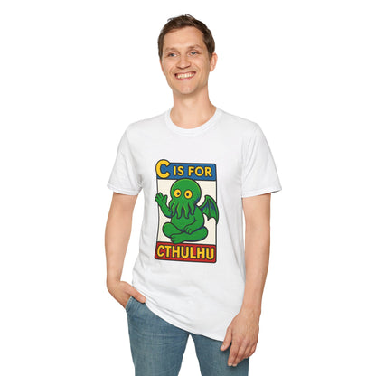 C is for Cthulhu Graphic Tee – Funny Cthulhu Shirt - WhimSpin - https://whimspin.com