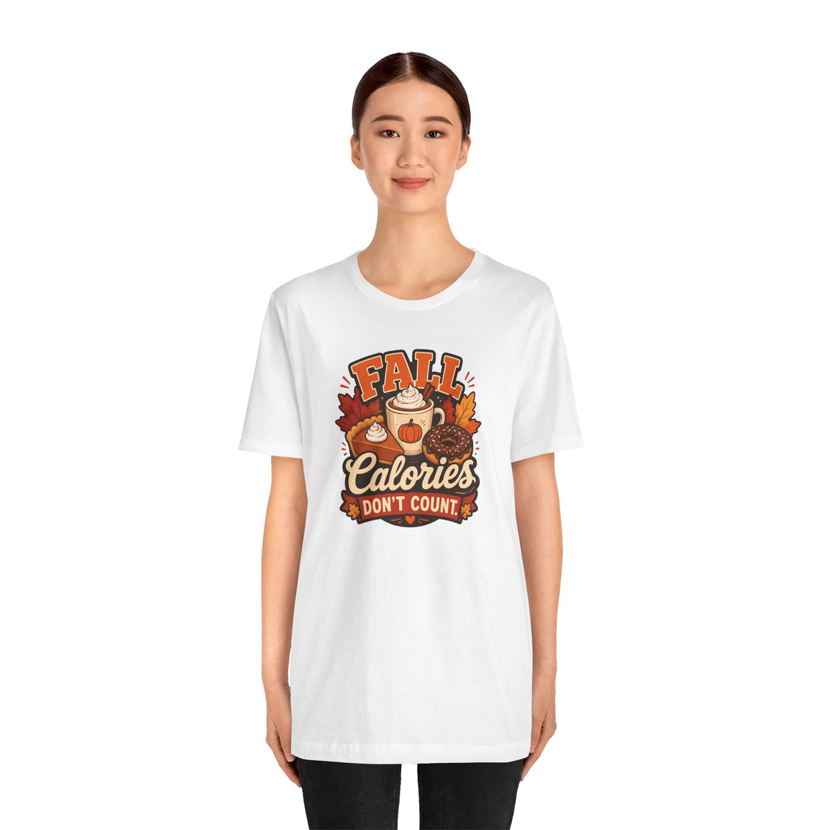 Fall Calories Don’t Count T-Shirt – Funny Pumpkin Spice Food Tee