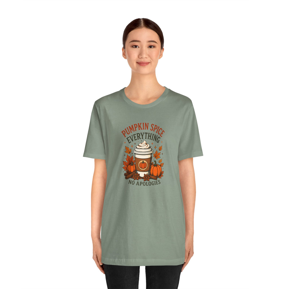 Pumpkin Spice Everything No Apologies T-Shirt – Fall Coffee Addict Tee