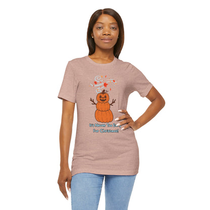 Pumpkin Snowman Shirt – Funny Halloween Christmas Mashup Tee