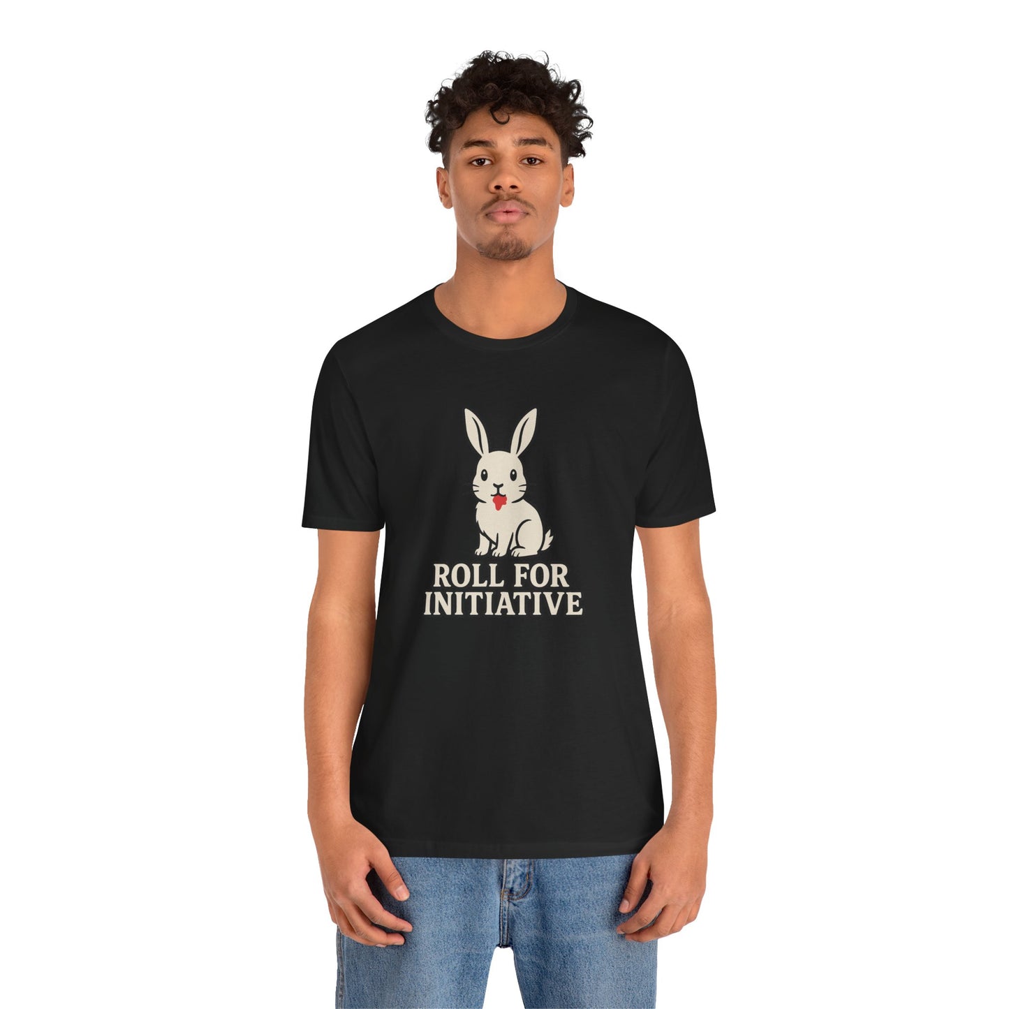Roll for Initiative T-Shirt – Killer Bunny Humor Gaming Tee