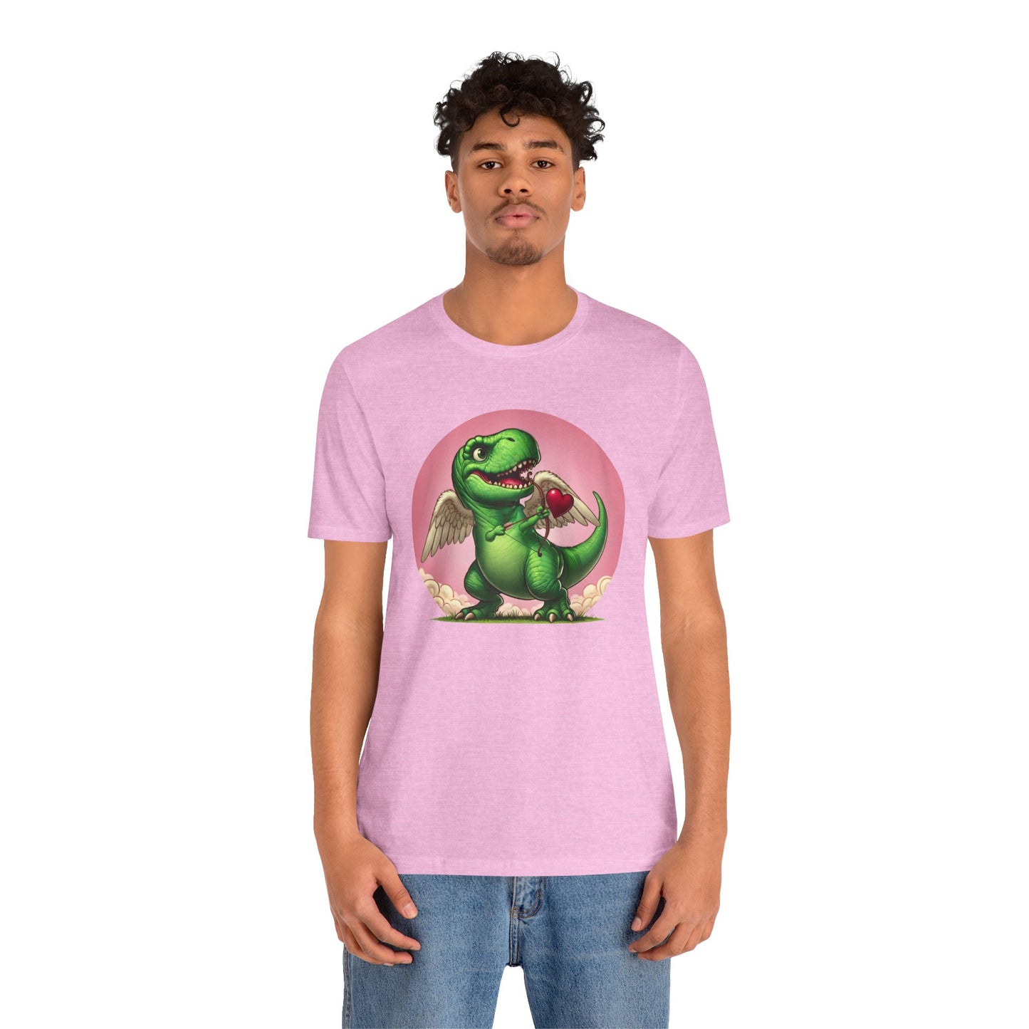 Cupidsaurus Rex T-Shirt – Funny Dinosaur Cupid Valentine’s Day Tee