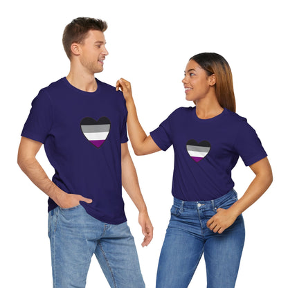 Asexual Pride Flag Heart T-Shirt – Ace Flag LGBTQ+ Graphic Tee