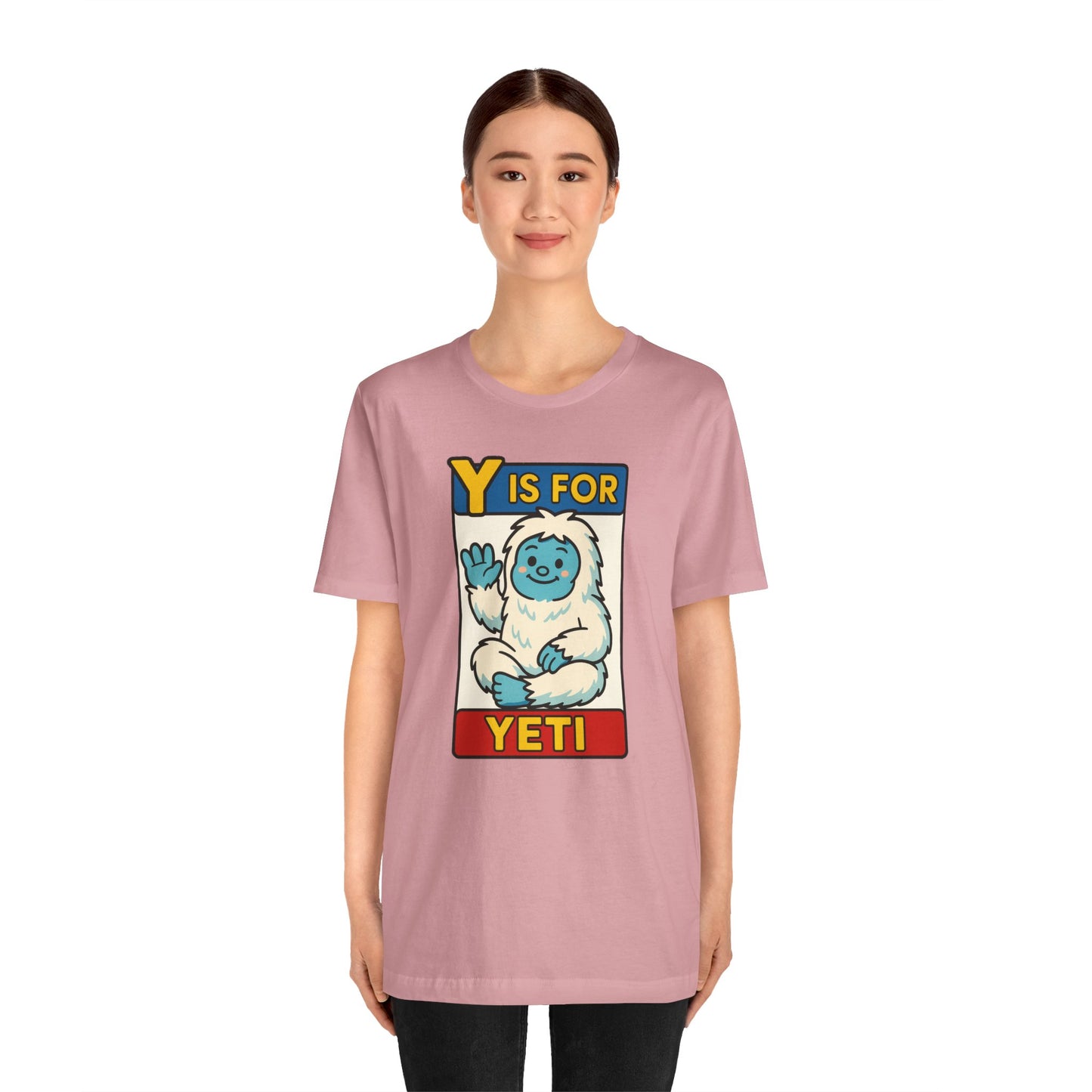Y Is for Yeti T-Shirt – Cute Winter Monster Tee from the Monster Alphabet Series