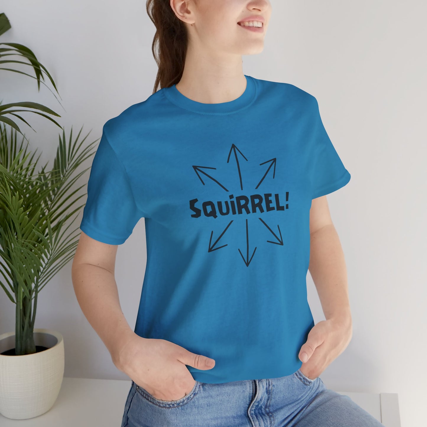 Squirrel! Distracted Mind T-Shirt – Funny Attention Graphic Tee