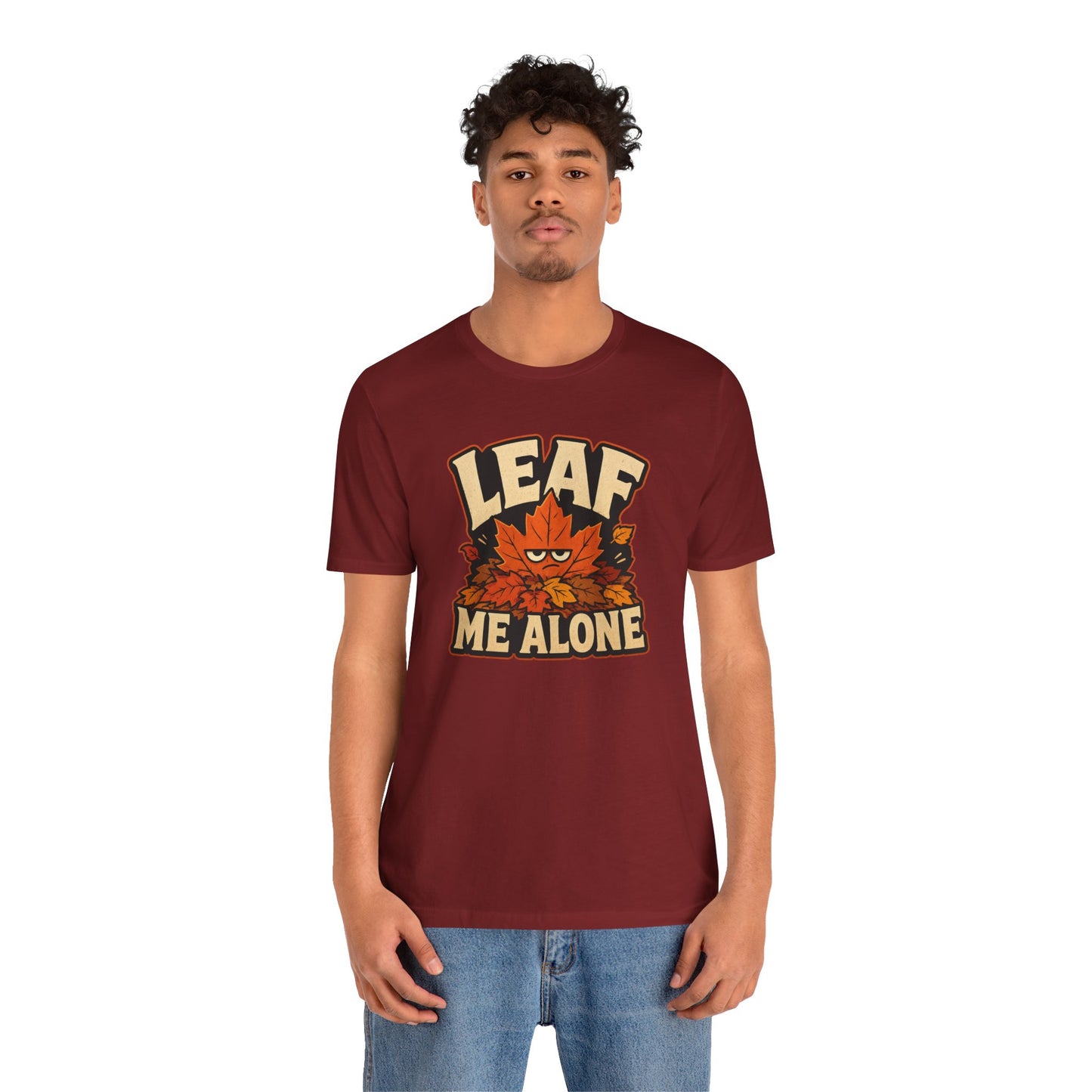Leaf Me Alone T-Shirt – Funny Fall Introvert Leaves Tee