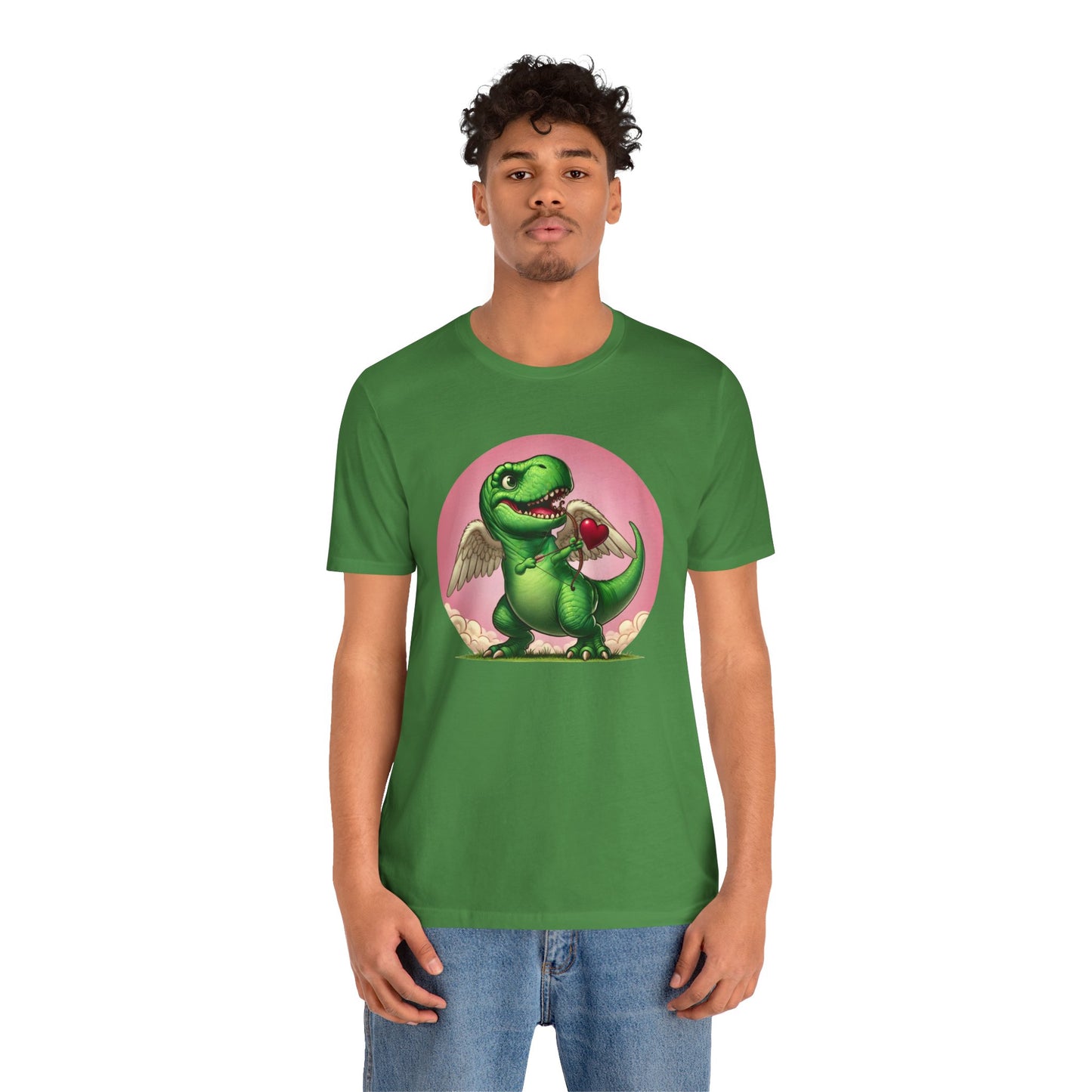 Cupidsaurus Rex T-Shirt – Funny Dinosaur Cupid Valentine’s Day Tee