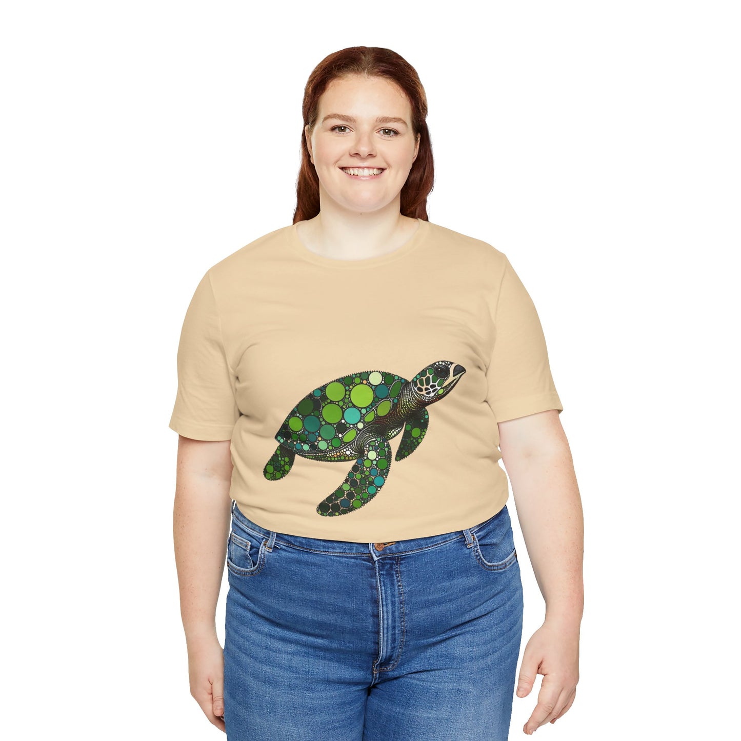 Geometric Sea Turtle T-Shirt – Eco Ocean Vibes Graphic Tee - WhimSpin - https://whimspin.com