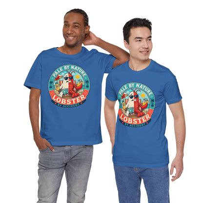 Pale by Nature Lobster by Accident T-Shirt – Funny Sunburn Summer Graphic Tee