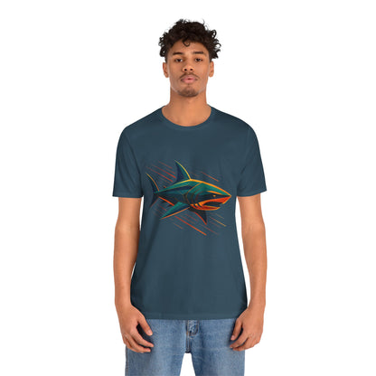 Electric Apex Shark T-Shirt – Bold Ocean Graphic Tee - WhimSpin - https://whimspin.com