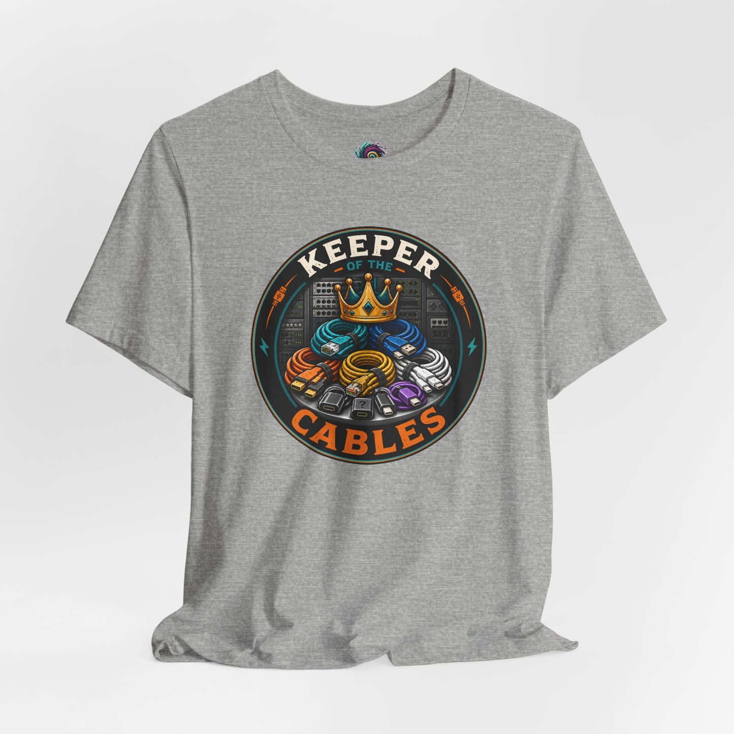 Keeper of the Cables T-Shirt – Funny Tech Dad Cable Tee