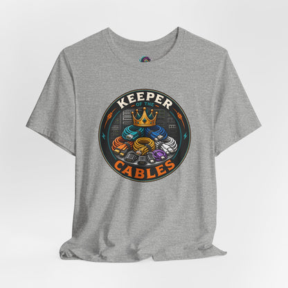 Keeper of the Cables T-Shirt – Funny Tech Dad Cable Tee