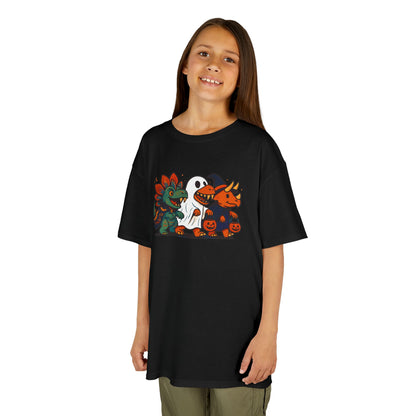 Kids Halloween Dino Squad T-Shirt – Cute Trick-or-Treat Dino Tee