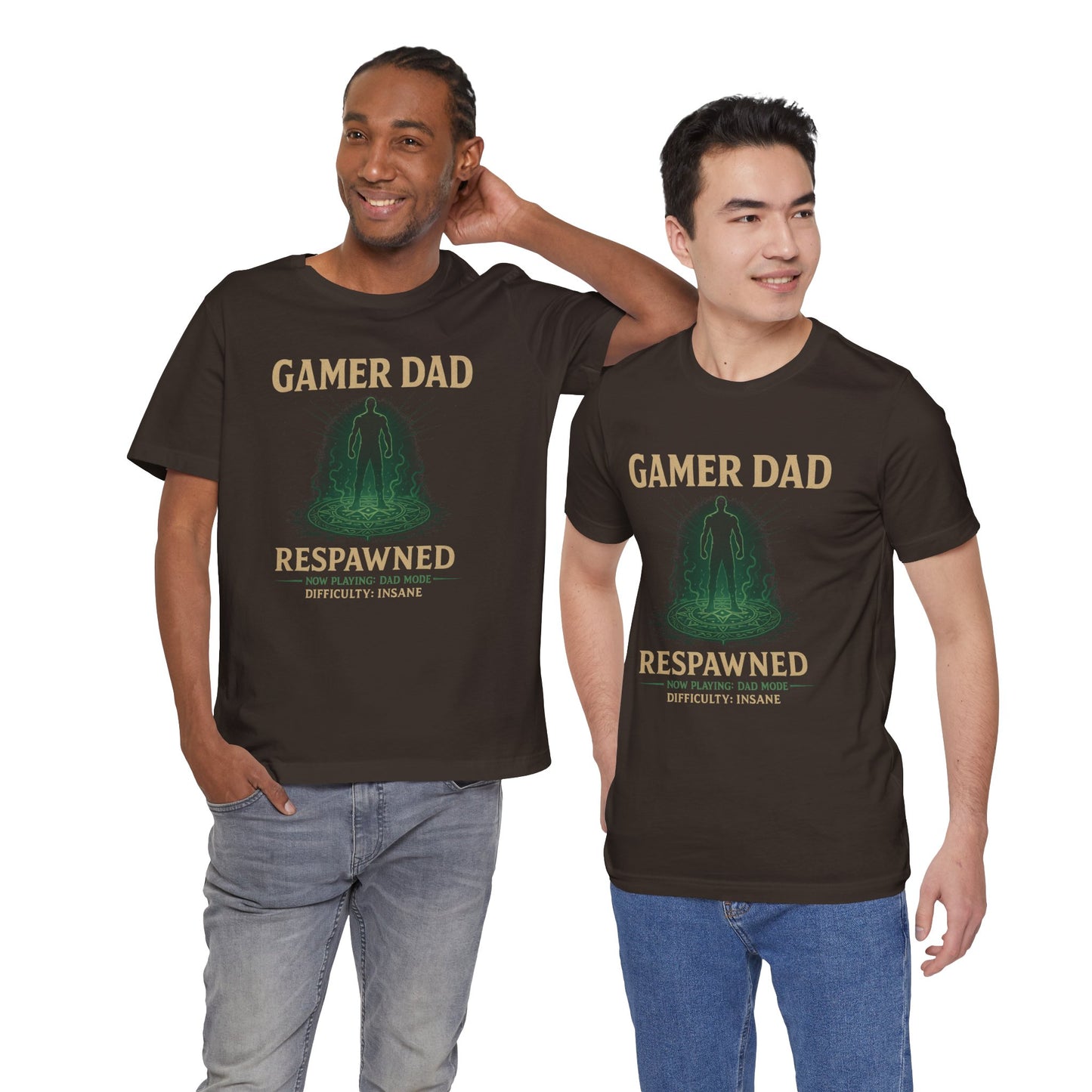 Gamer Dad Respawned T-Shirt – Funny New Fatherhood Gaming Tee