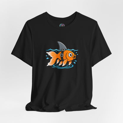 Goldfish Shark T-Shirt – Funny Fish Swimming  Graphic Tee