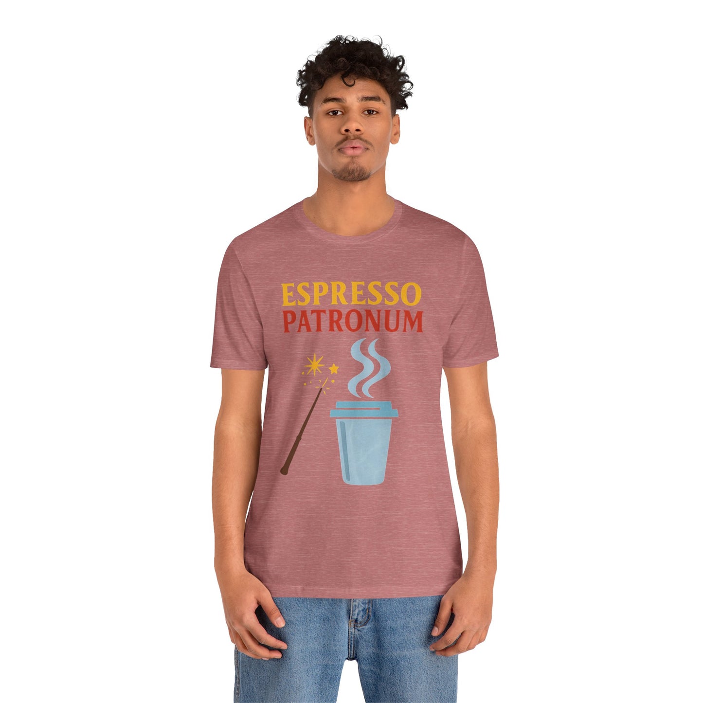 Espresso Patronum T-Shirt – Funny Coffee & Wizard Parody Tee