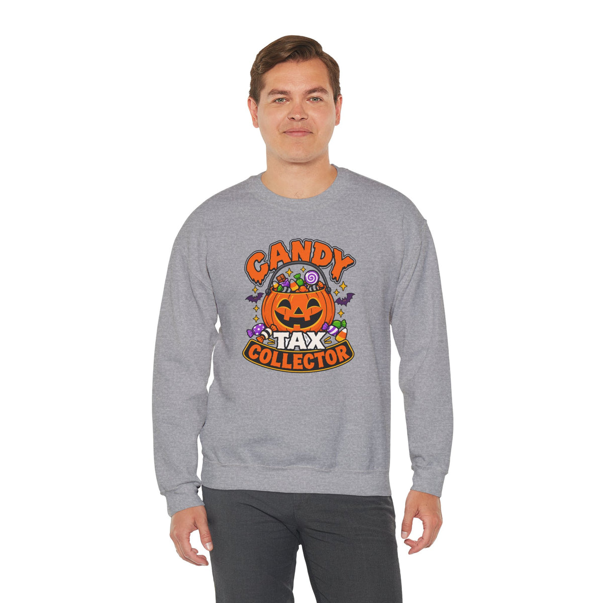 Candy Tax Collector Sweatshirt – Funny Halloween Parent Crewneck