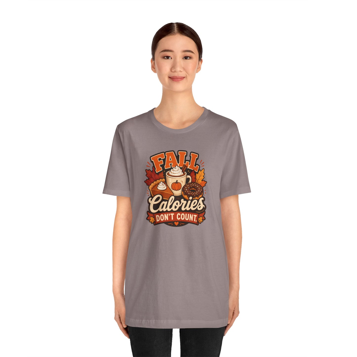 Fall Calories Don’t Count T-Shirt – Funny Pumpkin Spice Food Tee